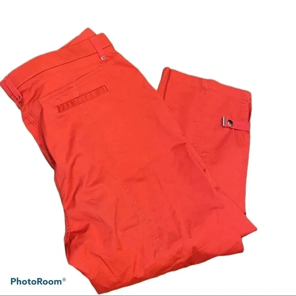 🎉❤️HP🎉⭐️Haggar burnt orange red capri Dress pants Petite  16
